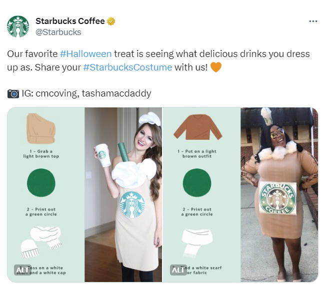 Starbucks Costume Events
