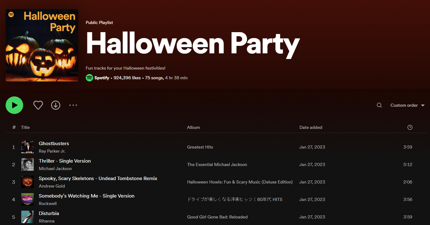 Create a Halloween spooky playlist for your store
